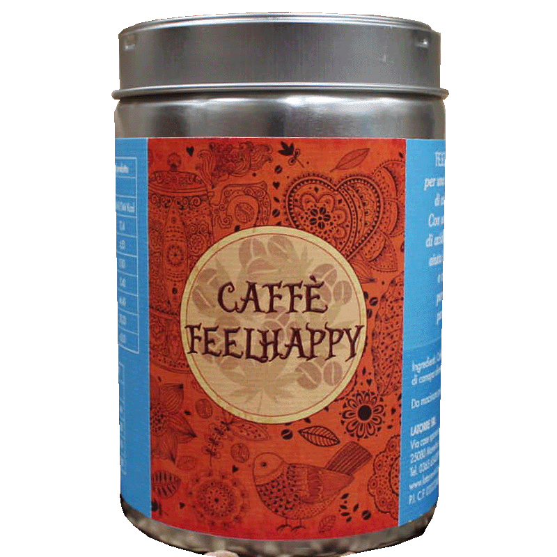 coffee blend with roasted hemp seeds for food processing. Ground coffee for the moka pot